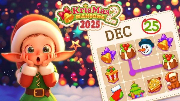 KrisMas Mahjong 2: Holiday Puzzle Game - Tile Matching Puzzle
