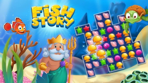 Fish Story: Underwater Match 3 Puzzle Game