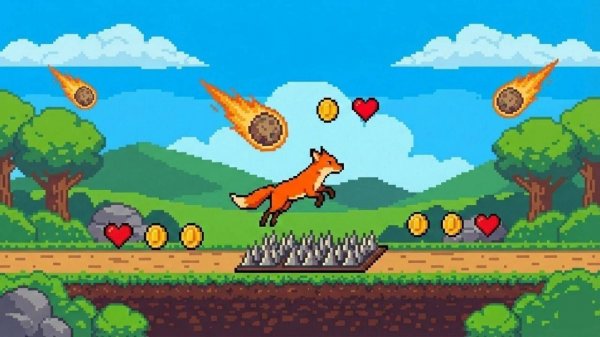 Fox Adventure: Endless Runner Arcade Game